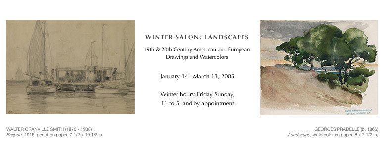 19th and 20th Century American and European Drawings and Watercolors
